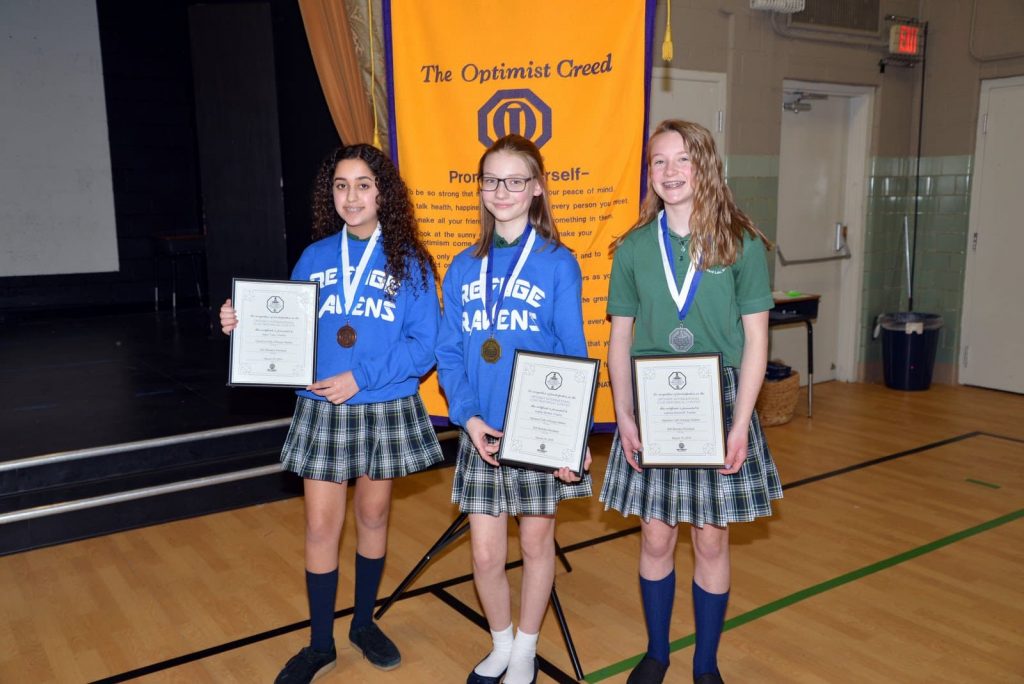 Oratorical Contest "Is There a Fine Line Between Optimism and Reality?" at Our Lady of Refuge - March 19, 2019