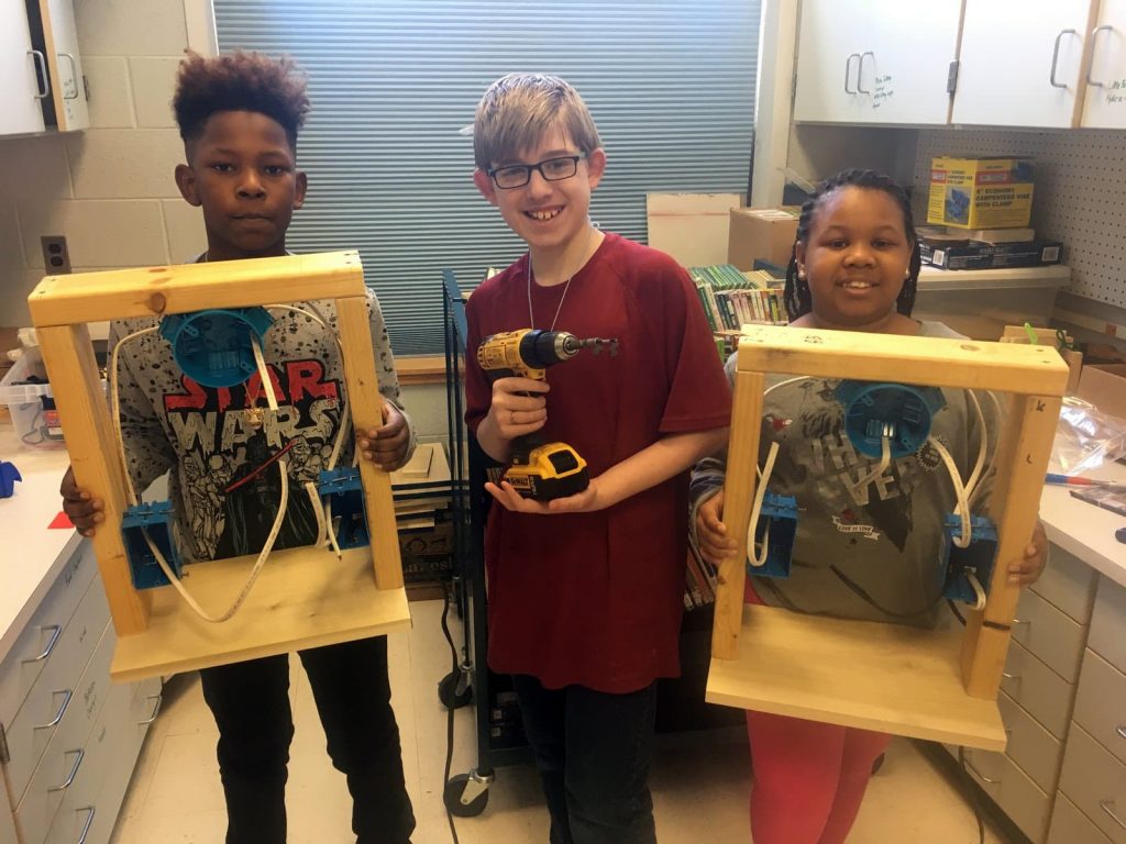 Members of the KHO teach shop classes at Roosevelt 2019